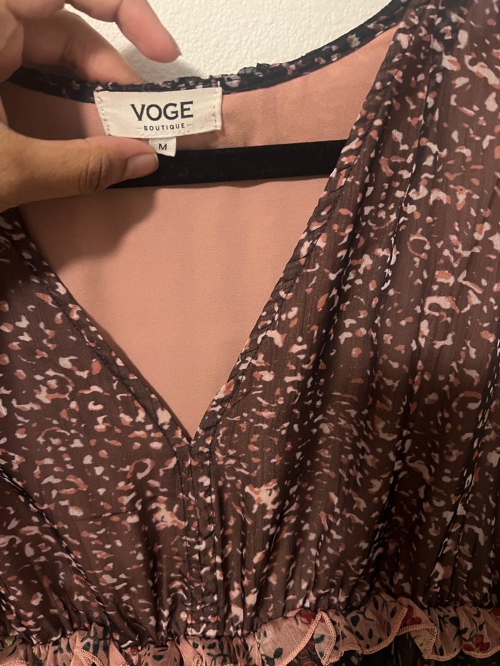 Vici Collection Multicolor Boho Tiered Midi Dress - Picture 2 of 4